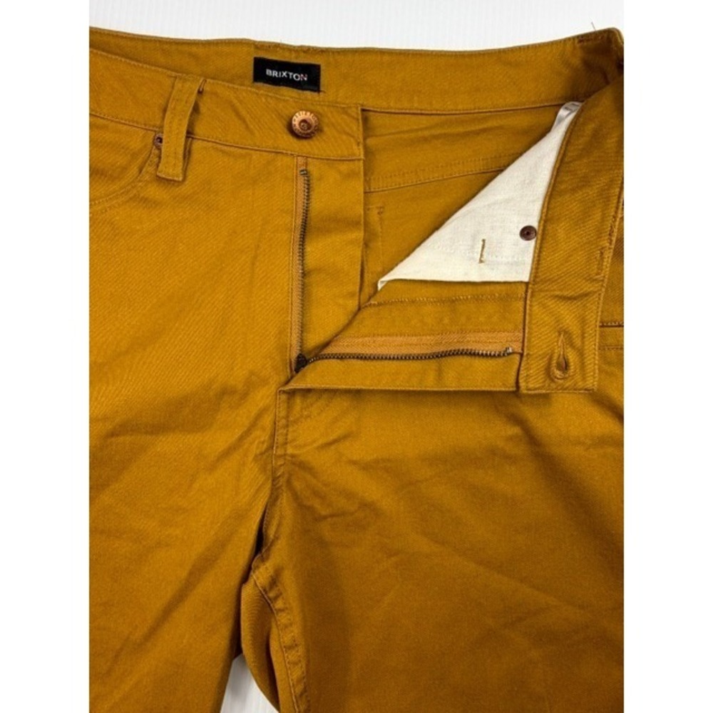 Brixton Shorts Mens Carpenter Utility Stretch 33 Golden Brown Relaxed Workwear - Picture 5 of 16